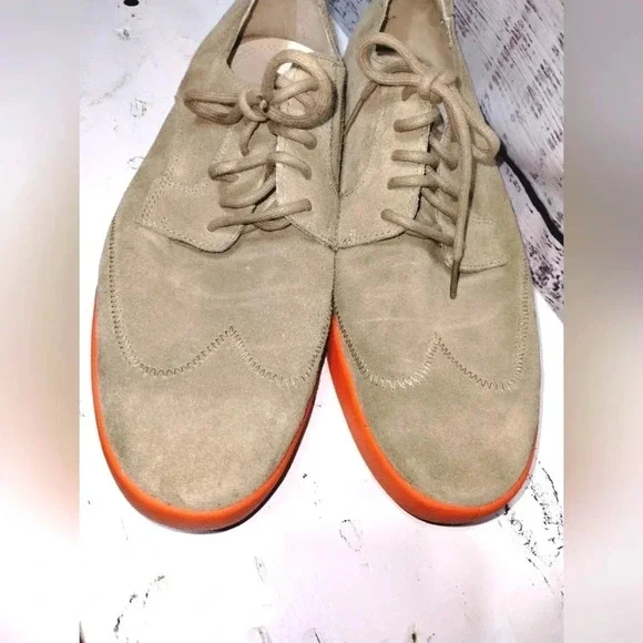 Cole Haan Nike Air Wingtip Oxford Sneaker Orange Tan size 11.5 Athletic Comfort - Picture 3 of 6